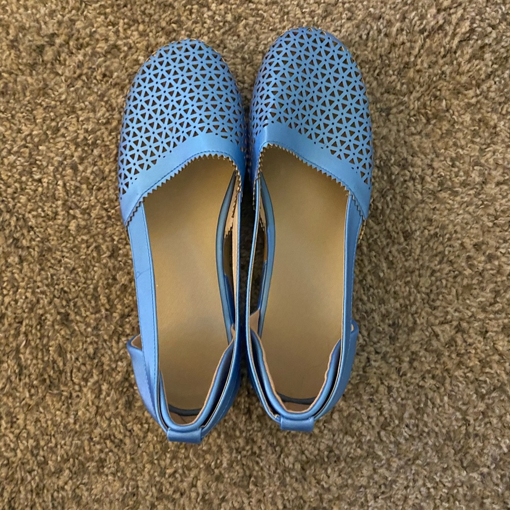 NWOT Blue Slip On Shoes